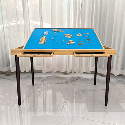 ENERIDIO long-legged puzzle table with six drawers for 1500 pieces