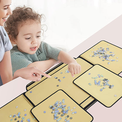 ENERIDIO portable puzzle board, puzzle accessories with sorting pallet, can hold 1000 pieces